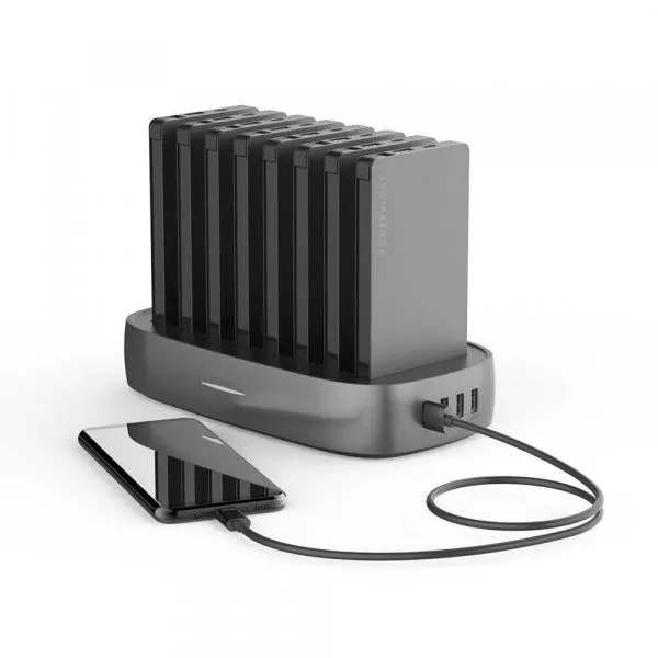 Powerology - Power Station A set of 8 rechargeable 8000mAh (Black) - FBH