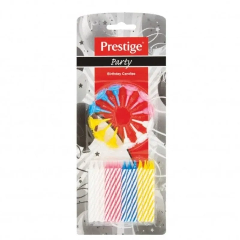 Prestige Birthday Candles with Holders 00047