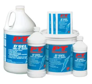 PT Technologies D'Gel Cable Gel Solvents, 3 qt Bags, 61296