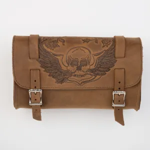 PU40S - Tool Bag- Brown Skull w/Wings