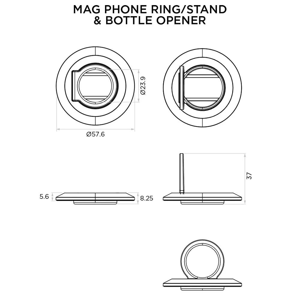 Quad Lock - Phone Ring/Stand and Bottle Opener