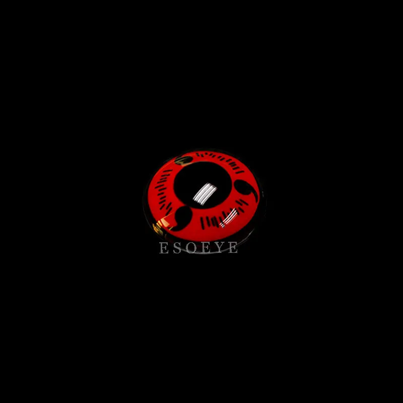 Red Sasuke Uchiha Anime Cosplay Contact Lenses Yearly