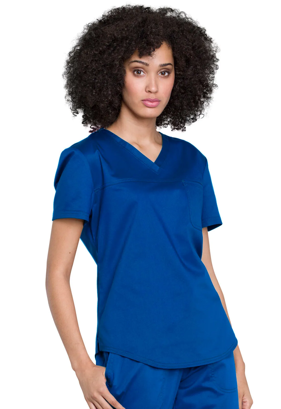 Revolution WW657 Tuckable V-Neck O.R. Top Royal