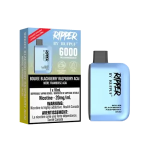 RIPPER BY RUFPUF - Disposable Boujee Blackberry Raspberry Ice 6000 Puffs 5%