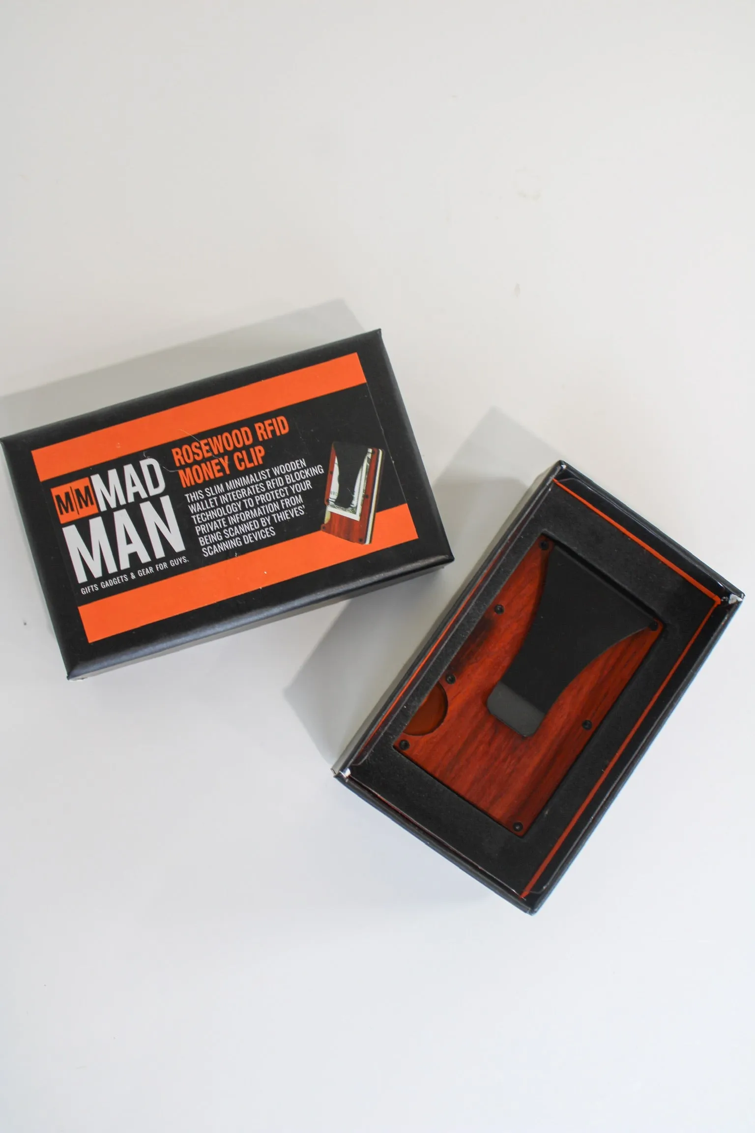 Rosewood RFID Money Clip