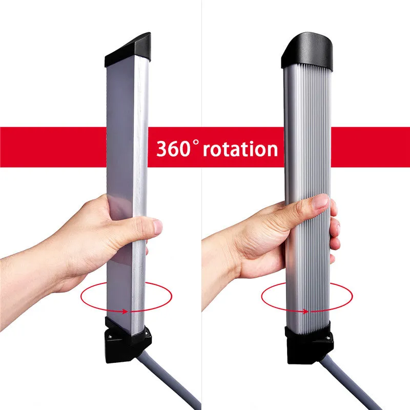 Rotatable LED Fill Light Dimmable Flexible Dual Arm for Cellphone Live Video Selfie Photography base version   light stand