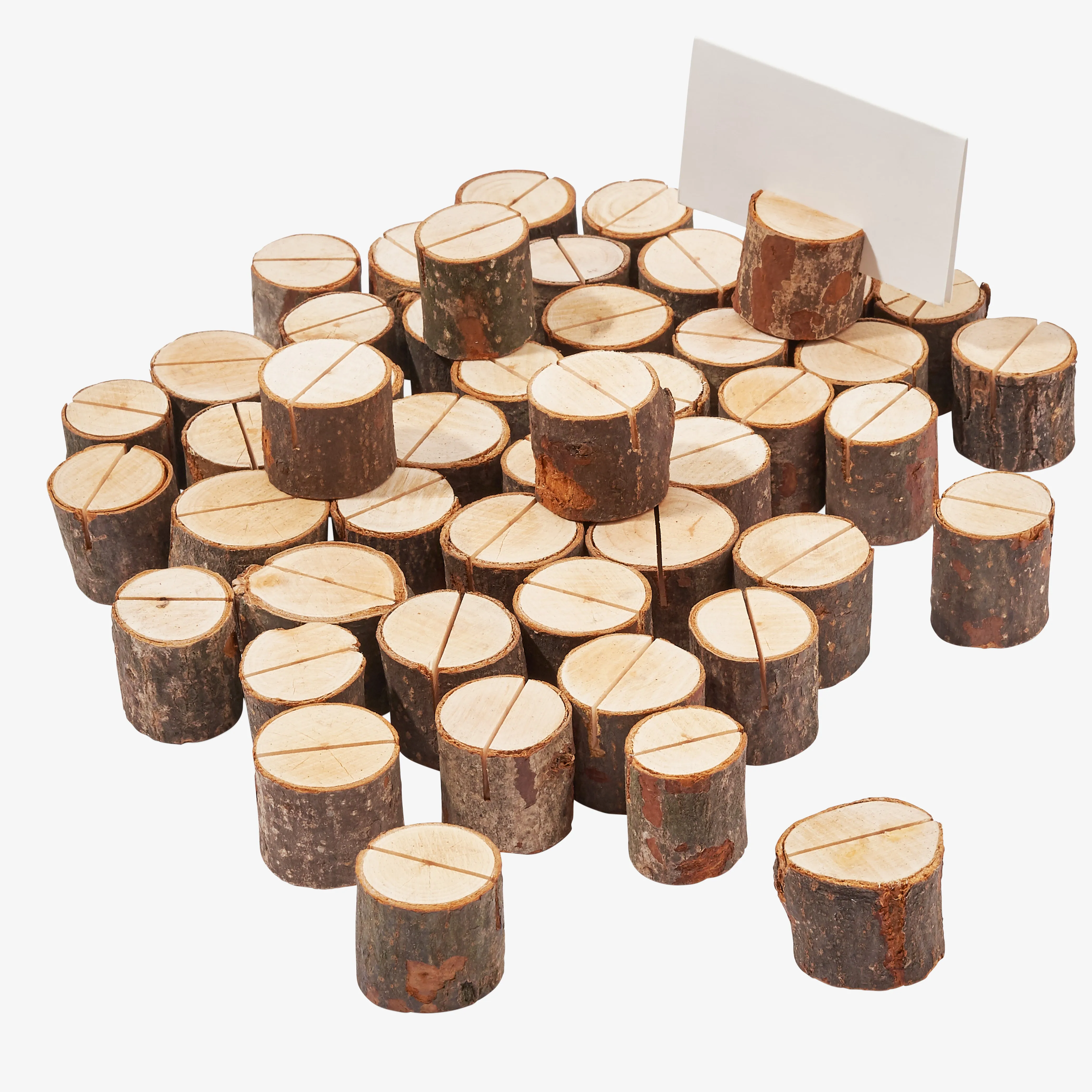 Rustic Pine Wood Table Place Holders