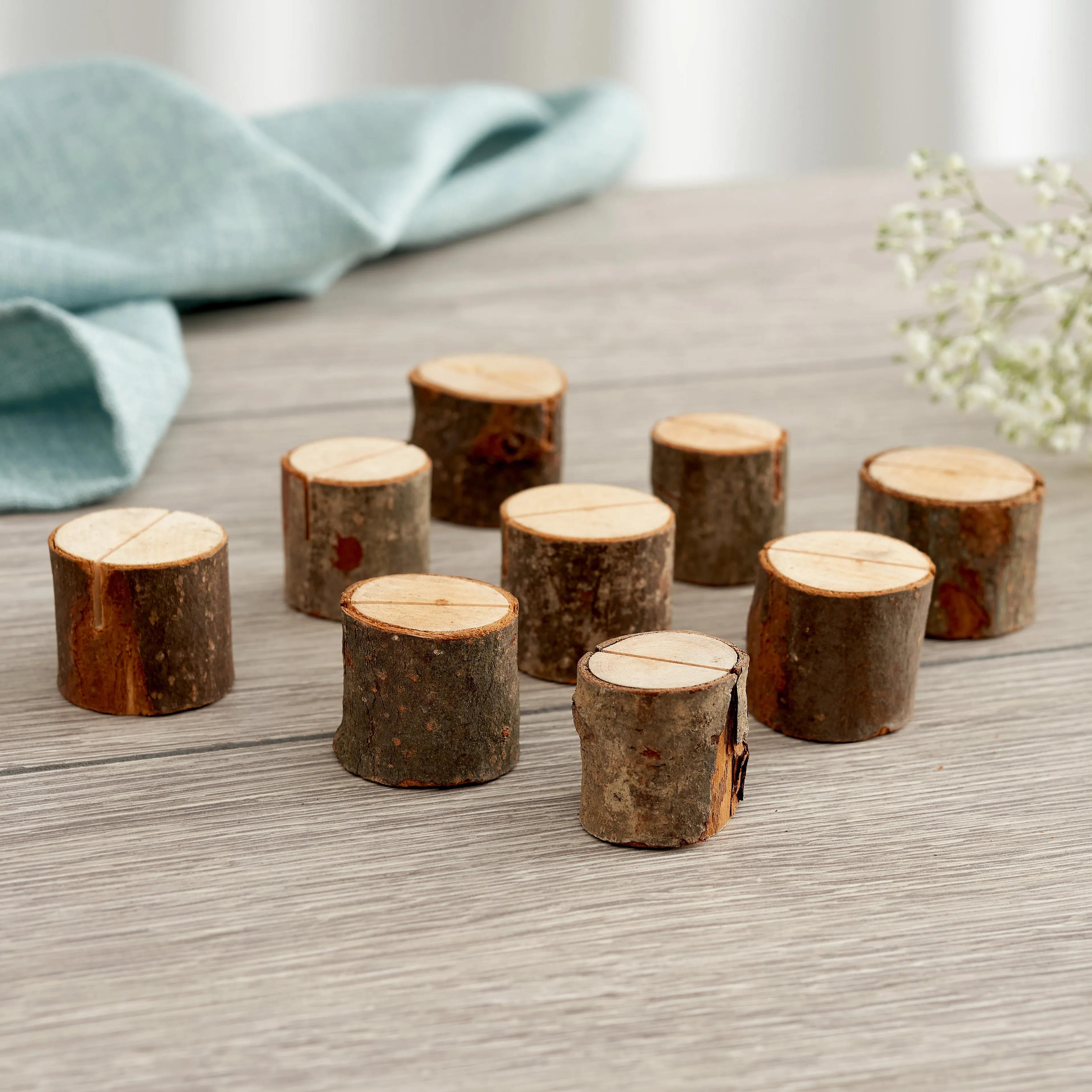 Rustic Pine Wood Table Place Holders