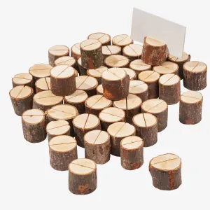 Rustic Pine Wood Table Place Holders