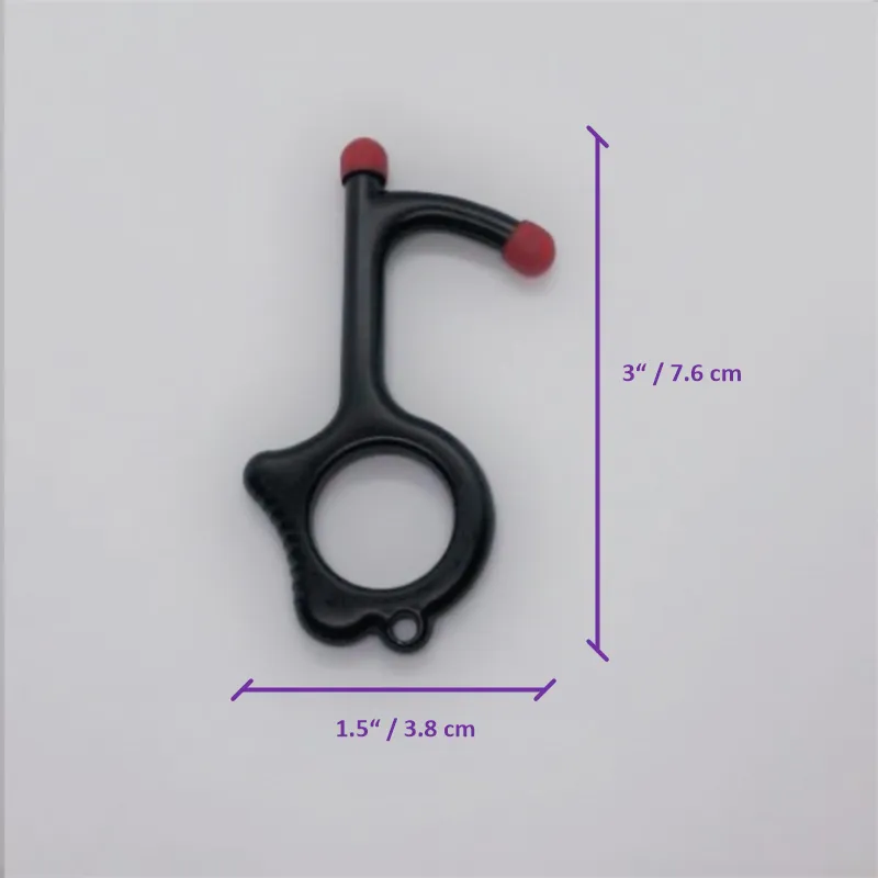Safeline Key - Multifunctional Brass Hand Tool - Contactless Door Opener & Stylus