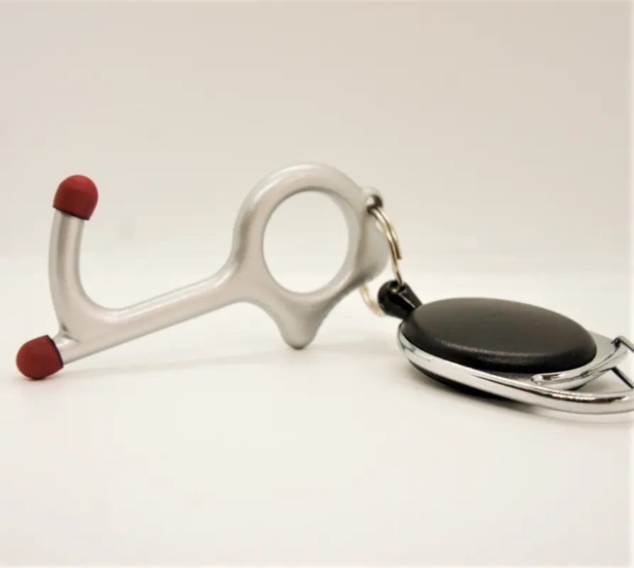 Safeline Key - Multifunctional Brass Hand Tool - Contactless Door Opener & Stylus