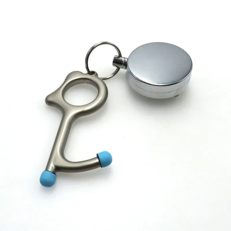 Safeline Key - Multifunctional Brass Hand Tool - Contactless Door Opener & Stylus