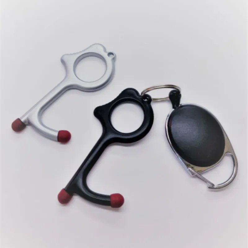 Safeline Key - Multifunctional Brass Hand Tool - Contactless Door Opener & Stylus