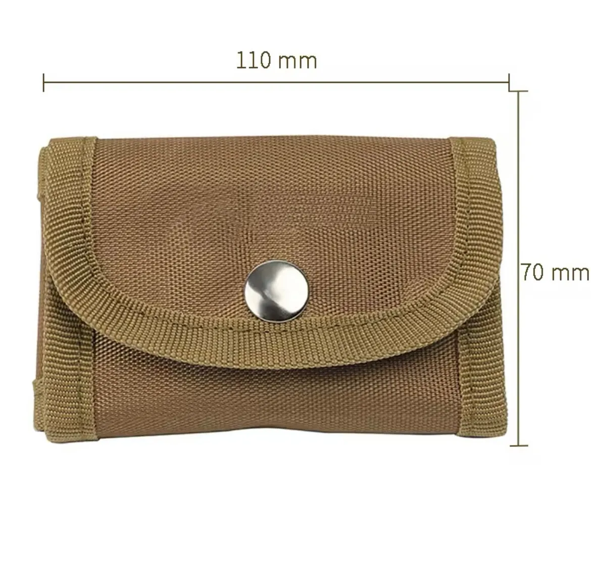 Safety Razor Travel Case with Pouches for Blades In Khaki