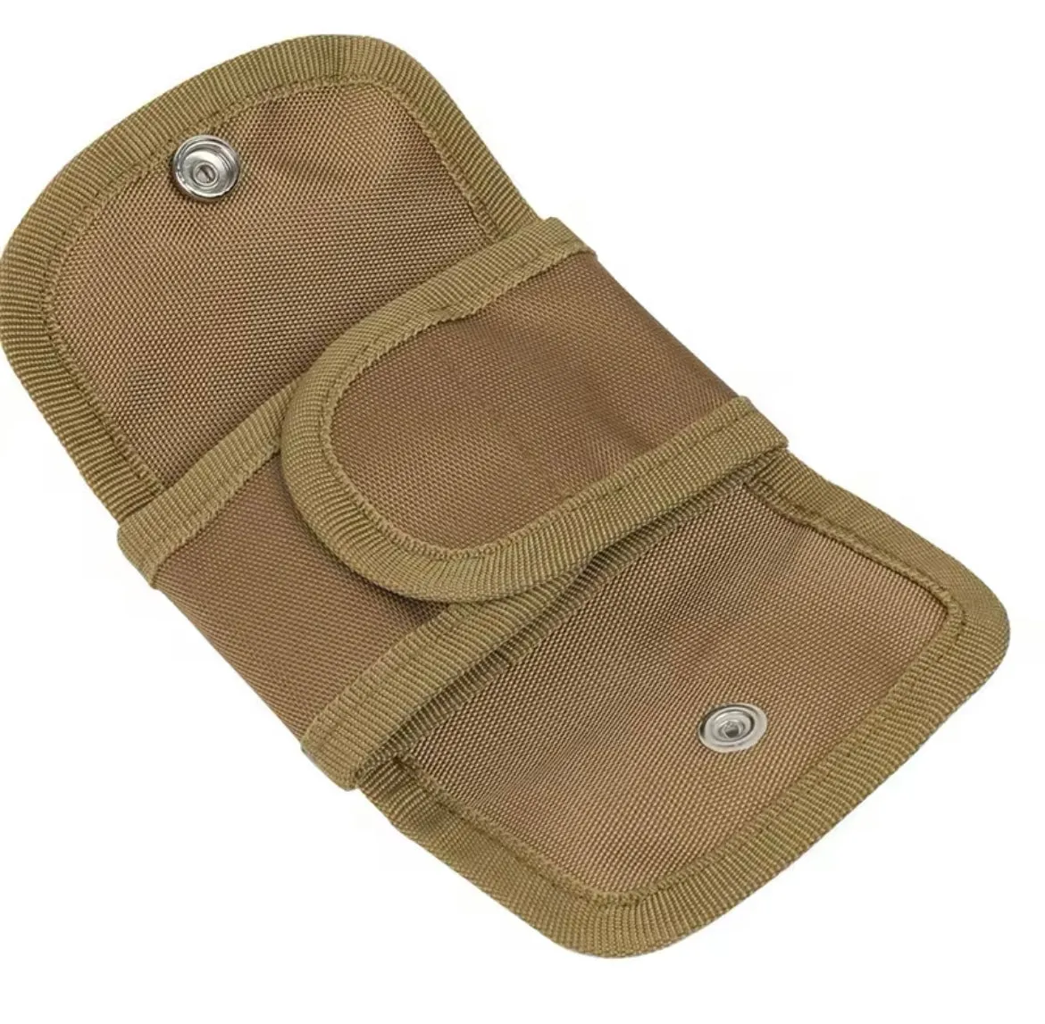 Safety Razor Travel Case with Pouches for Blades In Khaki