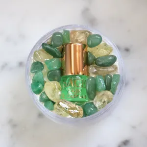 Sage & Citrine Blend Perfume Oil Concentrate Mini Rollie with Gemstones by Sage