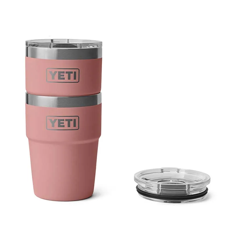 Sandstone Pink 16oz Rambler Stackable Cup