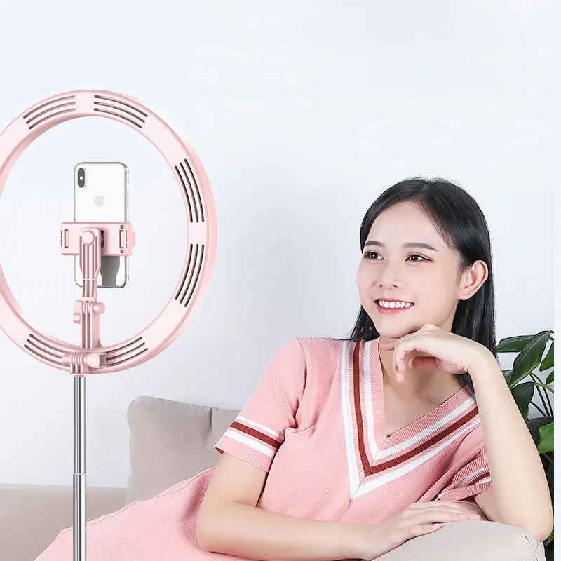 Selfie Ring Light LED Dimmable Video Studio Photography Lighting for Vlog Live Photo with Tripod Y2 fill light white