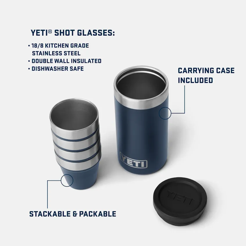 Shot Glasses with Carrying Case
