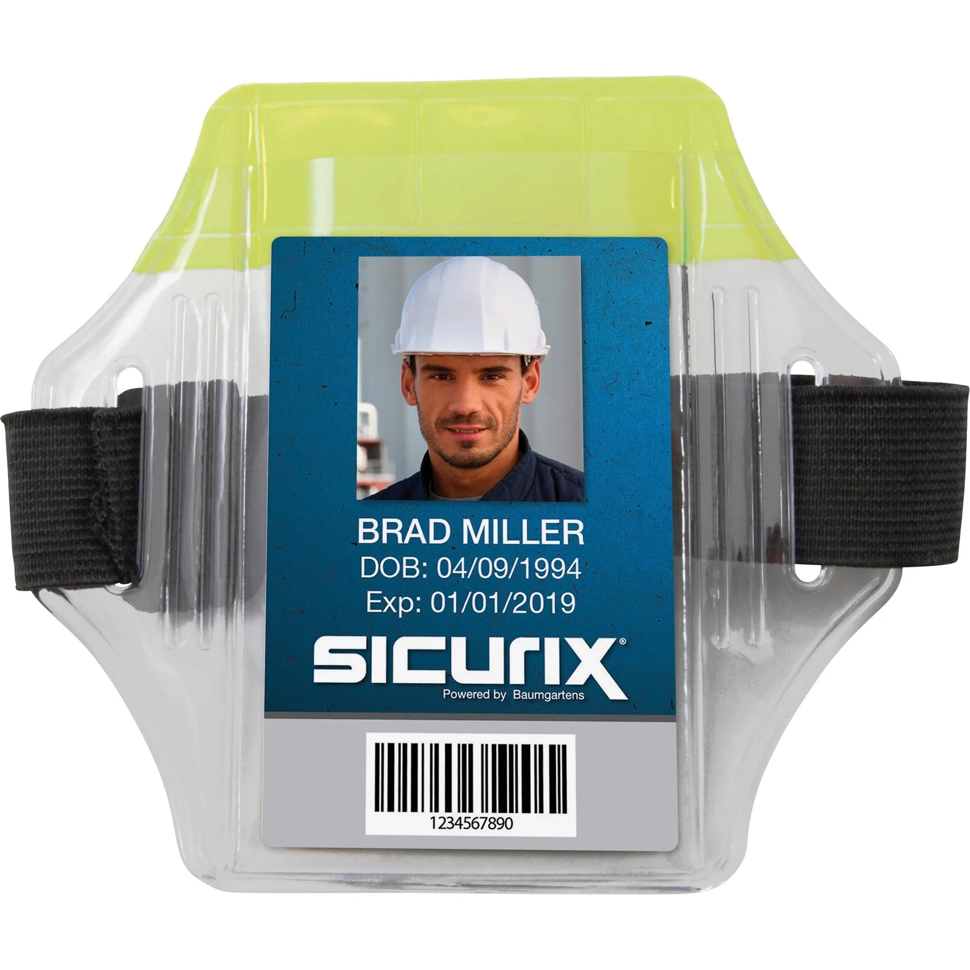 SICURIX Reflective Armband Badge Holder - Vertical