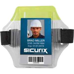 SICURIX Reflective Armband Badge Holder - Vertical