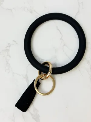 Silicone Key Ring - Black