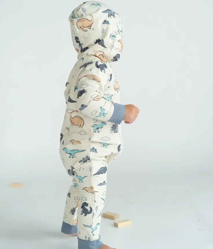 Silkberry Baby Bamboo Fleece Hooded Romper w/2 Way Zipper