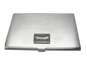Silver Toned Etched Centipede Bug Insect Business Card Holder
