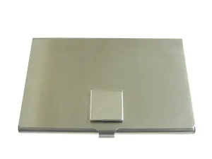 Silver Toned Etched Phlebotomist Hypodermic Needle Business Card Holder