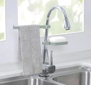 Sink Clip - Towel Rack & Soap Dish Attachment