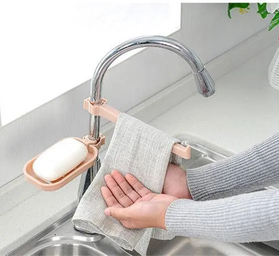 Sink Clip - Towel Rack & Soap Dish Attachment