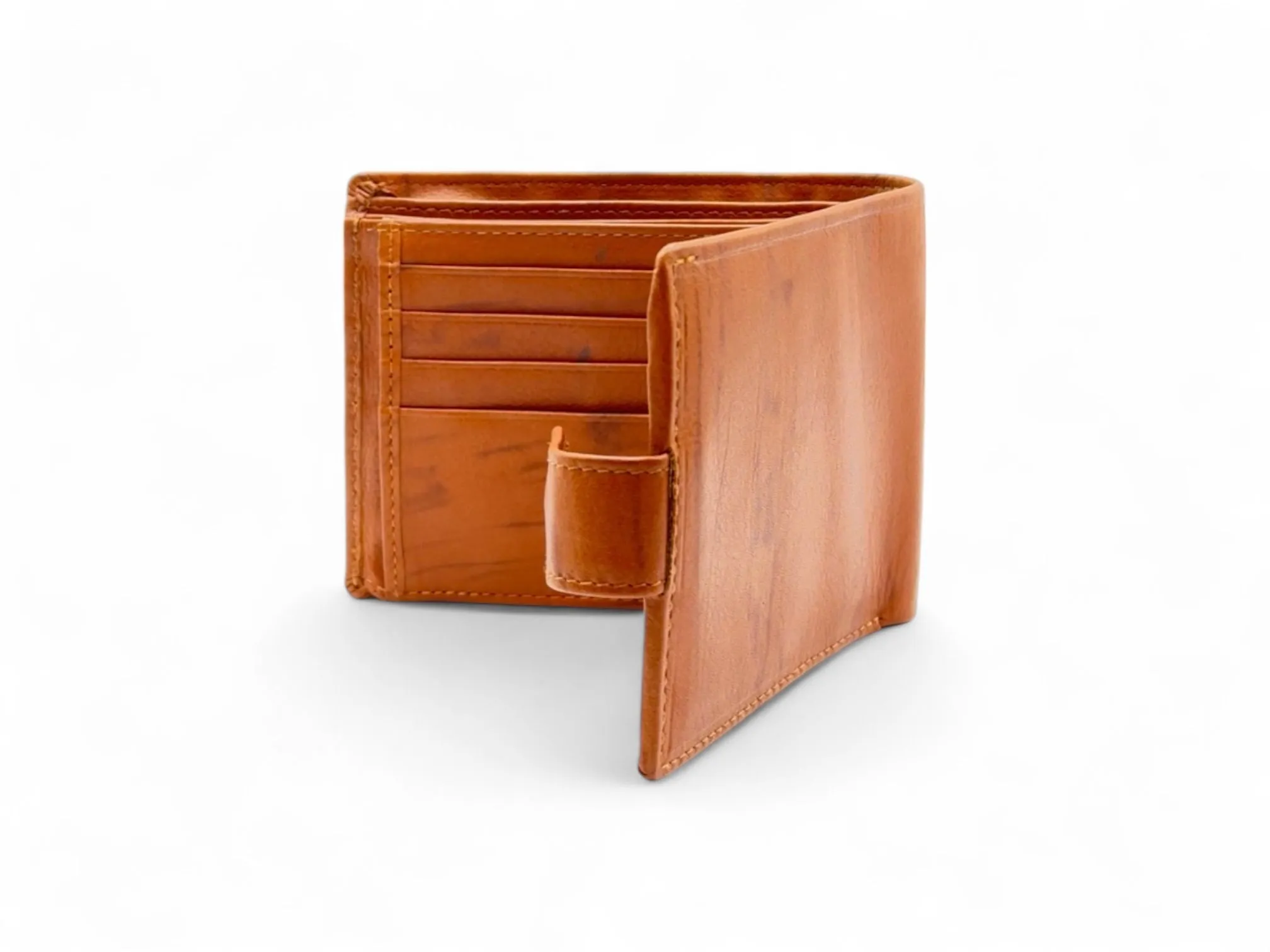 Smooth Premium 16 Card Billfold RFID Wallet with Coin Pocket with Loop #1001CL
