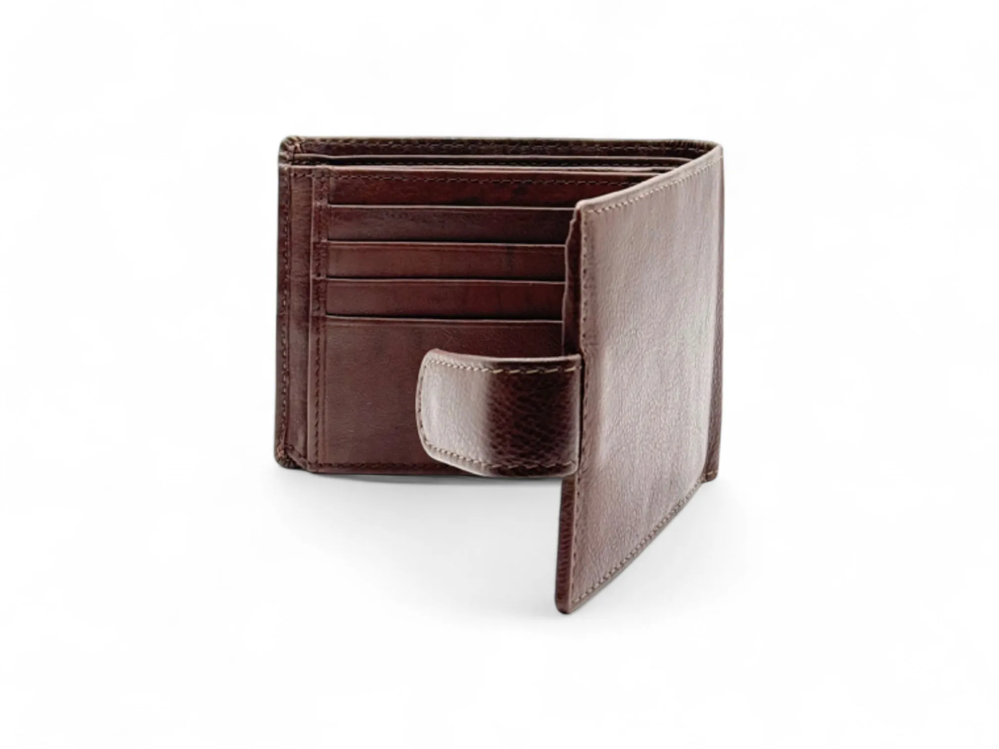 Smooth Premium 16 Card Billfold RFID Wallet with Coin Pocket with Loop #1001CL