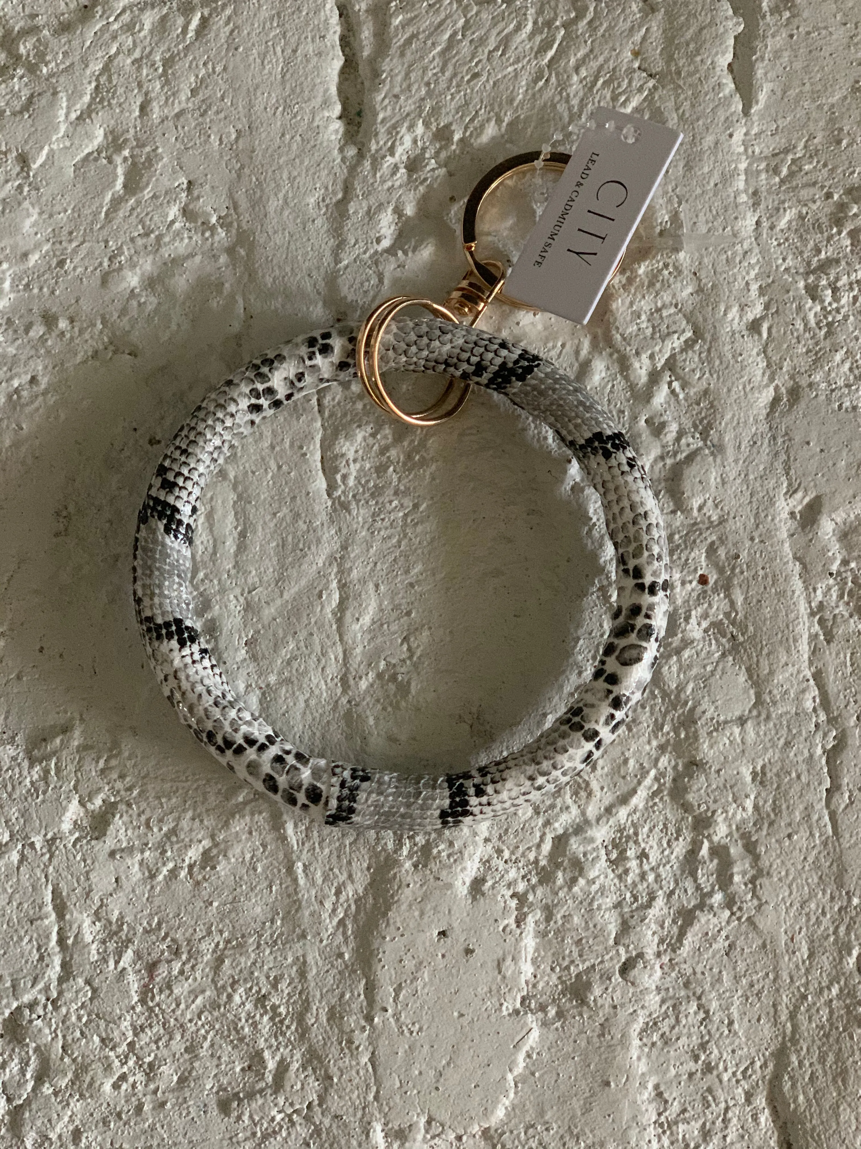 Snakeskin Key Ring