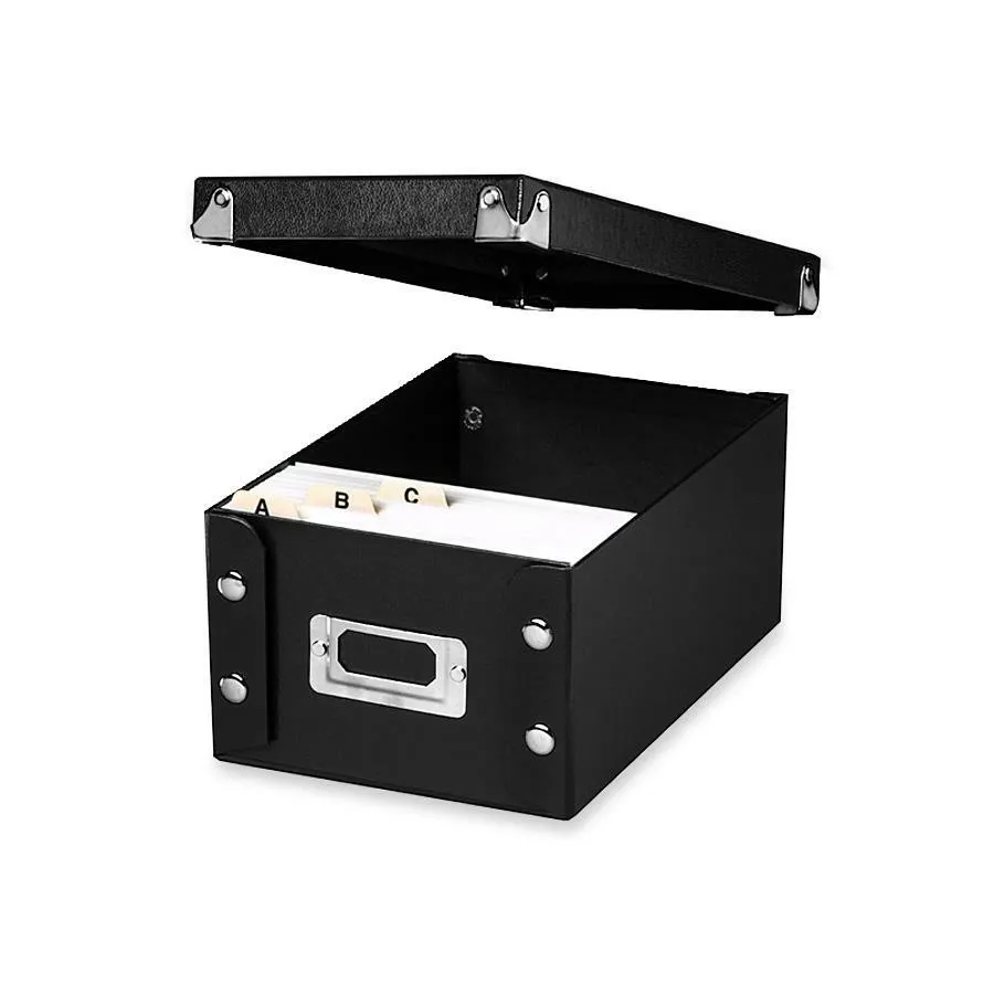 Snap-N-Store Collapsible Index Card File