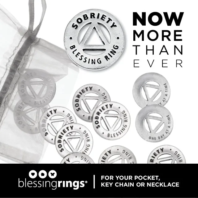 Sobriety Blessing Ring Charm