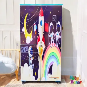 Space-Themed Kids' Storage Cabinet