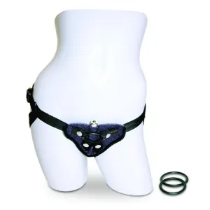 Sportsheets Vibrating Black Velvet Strap On