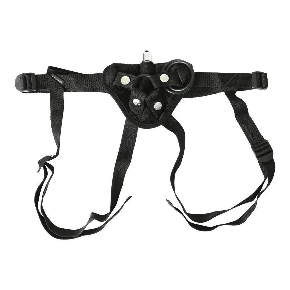Sportsheets Vibrating Black Velvet Strap On