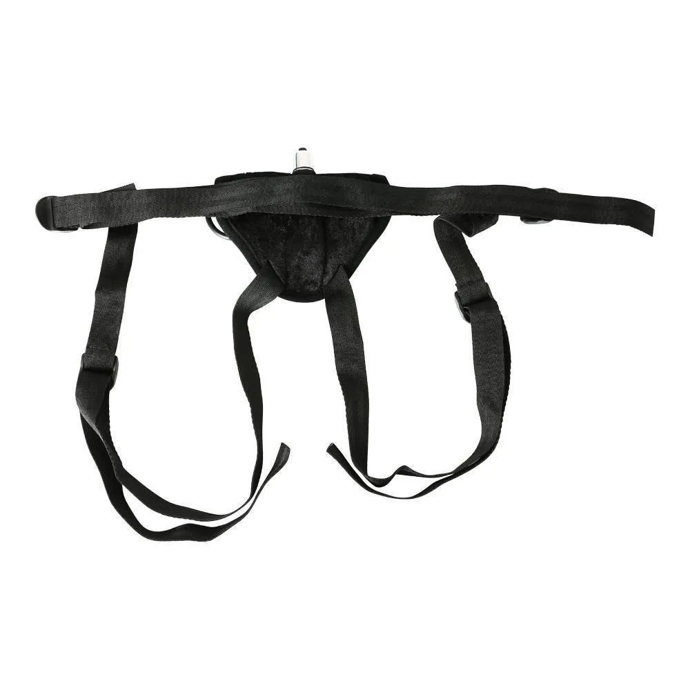 Sportsheets Vibrating Black Velvet Strap On