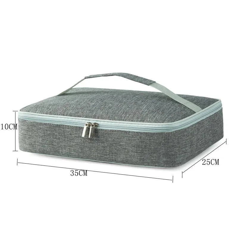 Square Fashion Thermal Lunch Bag – Portable, Leak-Proof, Insulated Cooler Bento Box for Adults & Children, Perfect for Picnics & Food Storage