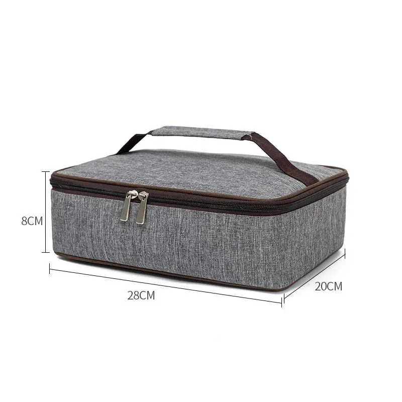 Square Fashion Thermal Lunch Bag – Portable, Leak-Proof, Insulated Cooler Bento Box for Adults & Children, Perfect for Picnics & Food Storage