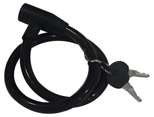 Steelbird Heavy Duty Helmet Lock Anti-Theft Multipurpose Steel Cable Safety Lock with 2 Keys for Bike, Bicycle & Cycle