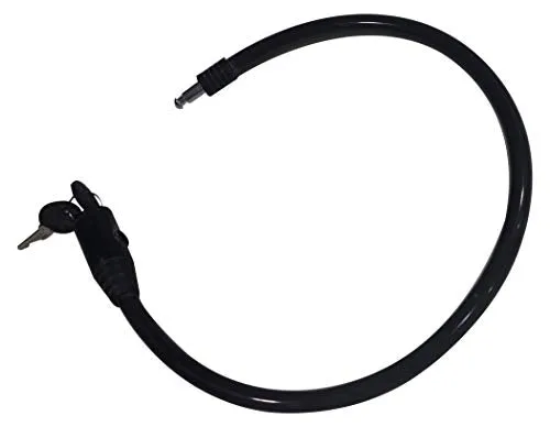 Steelbird Heavy Duty Helmet Lock Anti-Theft Multipurpose Steel Cable Safety Lock with 2 Keys for Bike, Bicycle & Cycle