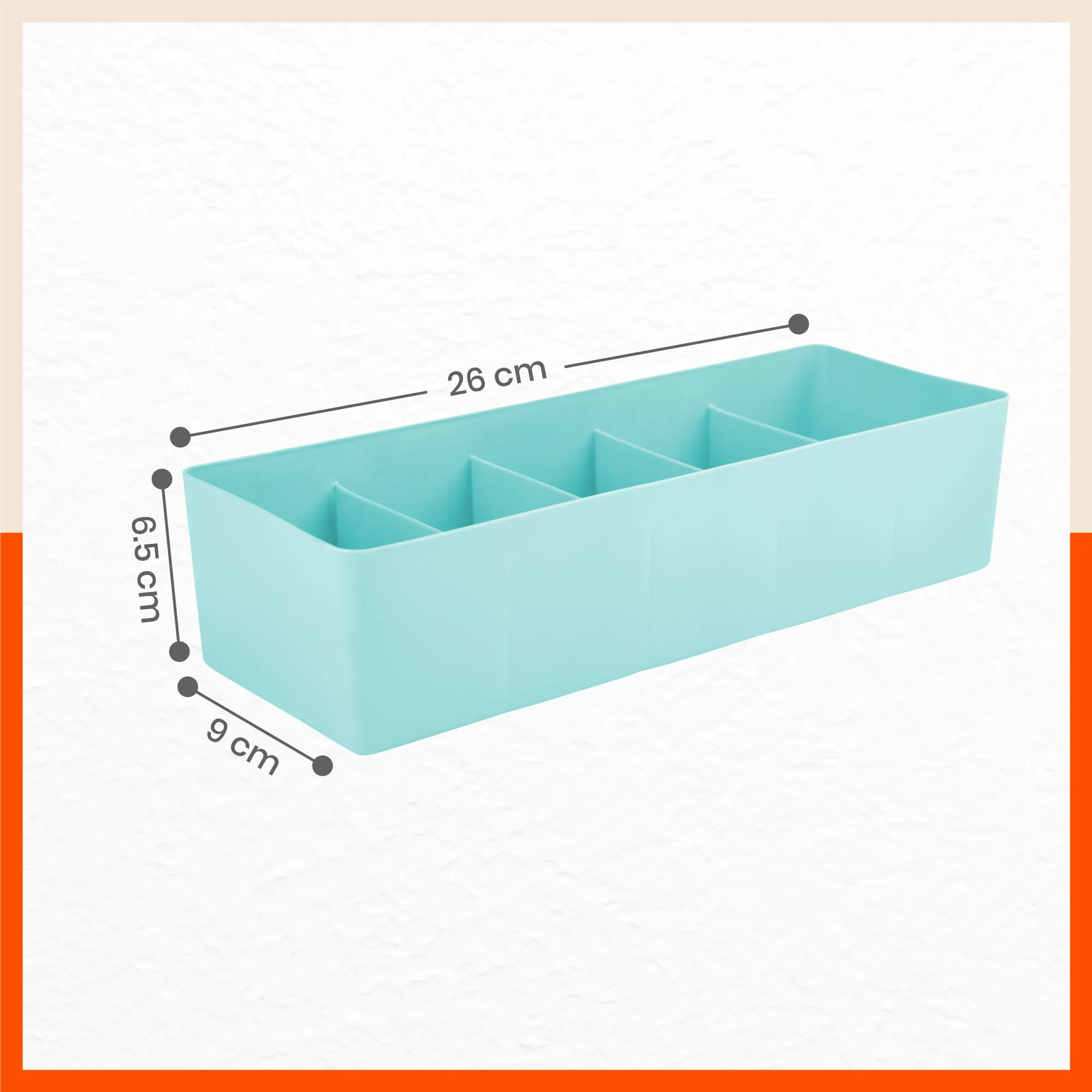 Stomo Dori Multi-Purpose Stackable Drawer Organizer For Home | Jade - Set of 2