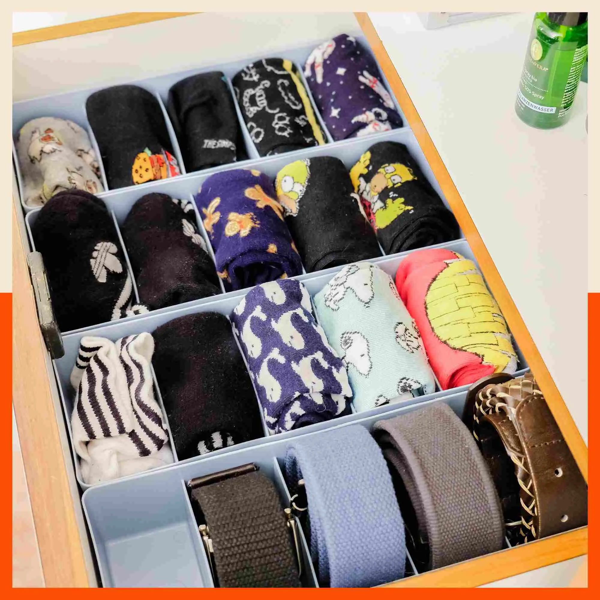 Stomo Dori Multi-Purpose Stackable Drawer Organizer For Home | Melon - Set of 4