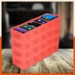 Stomo Dori Multi-Purpose Stackable Drawer Organizer For Home | Melon - Set of 4
