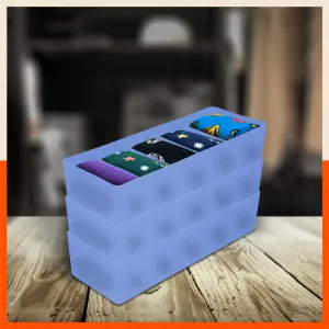 Stomo Dori Multi-Purpose Stackable Drawer Organizer For Home | Ocean - Set of 3