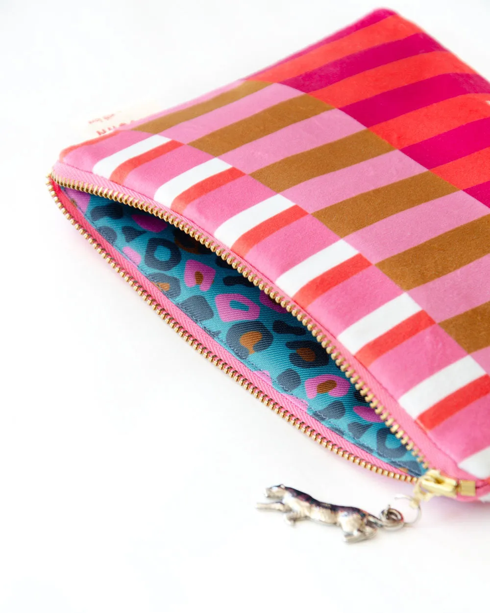 Stripy Cosmetic Bag ( Medium)