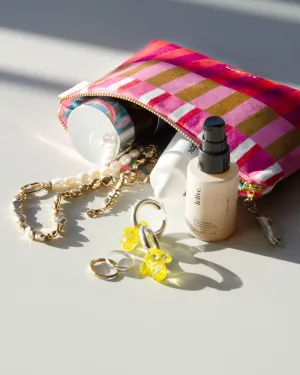Stripy Cosmetic Bag ( Medium)